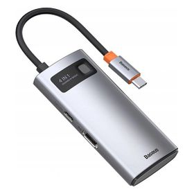 Baseus Metal Gleam Series 4-1 Type-C HUB Adaptör Çoklayıcı