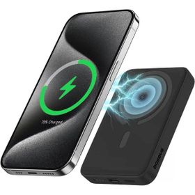 Baseus Mgsafe Mini Overseas Edition 10.000 mAh Hızlı Şarj Kablosuz Siyah Powerbank Teşhir- Outlet
