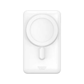 Baseus MgSafe Overseas 20W 10.000 mAh Stant Özellikli Kablosuz Şarjlı Beyaz Powerbank