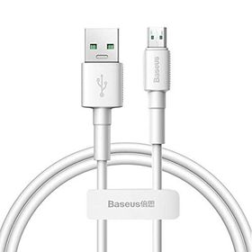 Baseus Mini White Micro USB 4A OPPO VIVO Dash 1 mt Beyaz USB Şarj Kablosu