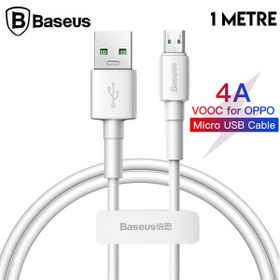 Baseus Mini White Micro USB 4A OPPO VIVO Dash 1 mt Beyaz USB Şarj Kablosu