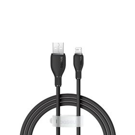 Baseus P10355700111-00 Pudding USB-A Light 2.4 A 1.2 m Siyah Kablo