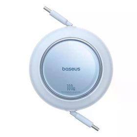 Baseus P10364500313-00 Free 2 Pull Mini Geri Çekilebilir USB-C 100 W 2 mt Mavi Şarj Kablosu