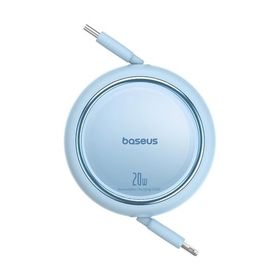 Baseus P10364501311-00 Free 2 Pull Geri Çekilebilir USB-C to Lightning 20 W 1 mt Mavi Şarj Kablosu