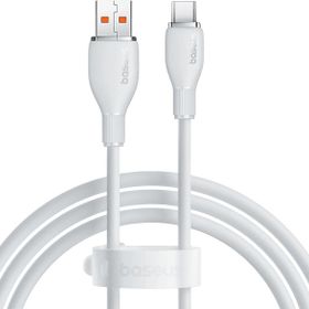 Baseus Pud. USB to C 100W 1.2 m Beyaz Şarj Kablosu