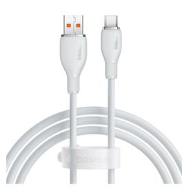 Baseus Pudding 1.2 M Hızlı Şarj Özellikli Usb Type-C 100 W Beyaz Kablo