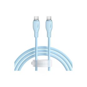 Baseus Pudding 1.2 M Hızlı Şarj Özellikli USB Type-C 100 W Mavi Kablo
