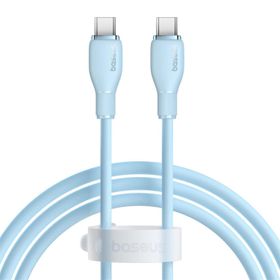 Baseus Pudding 1.2 M Hızlı Şarj Özellikli USB Type-C 100 W Mavi Kablo