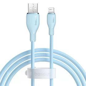 Baseus Pudding Hızlı Şarj Özellikli Usb To Lightning 2.4 A 1.2 M Mavi Kablo