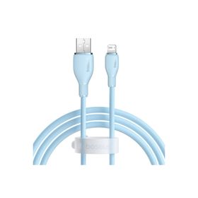 Baseus Pudding Hızlı Şarj Özellikli Usb To Lightning 2.4 A 1.2 M Mavi Kablo