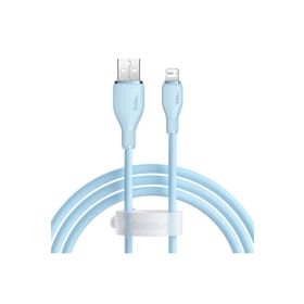 Baseus Pudding Hızlı Şarj Özellikli Usb To Lightning 2.4 A 1.2 M Mavi Kablo