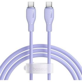 Baseus Pudding Hızlı Şarj Özellikli Usb Type-C 100W 1.2M Mor Kablo