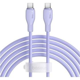 Baseus Pudding Hızlı Şarj Özellikli Usb Type-C 100W 1.2M Mor Kablo