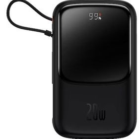 Baseus Qpow Pro Digital Display Fast Charge 10000 mAh Siyah Powerbank