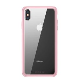 Baseus See Through Pembe iPhone XS Max Cep Telefonu Kılıfı