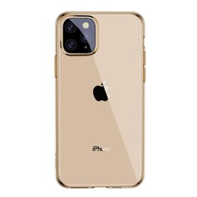 Baseus Simplicity Şeffaf Transparan Altın iPhone 11 Pro Cep Telefonu Kılıfı