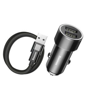 Baseus Small Screw Araç Şarj Cihazı ve Type C Kablo