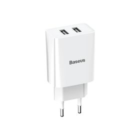 Baseus Speed Mini Dual 10.5W Beyaz Seyahat Şarjı