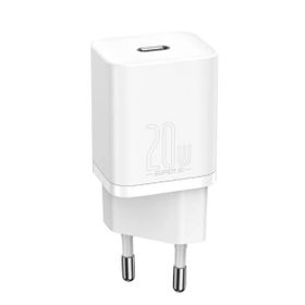 Baseus Super Si Ccsup-B02 PD 20 w Beyaz Güç Adaptörü
