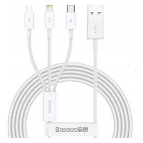 Baseus Superior Series Micro Lightning Type-C 3'lü Hızlı Veri Kablosu 3.5A 1.5 m Şarj Kablosu