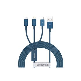 Baseus Superior Series Micro Lightning Type-C 3'lü Hızlı Veri Kablosu 3.5A 1.5 m Şarj Kablosu