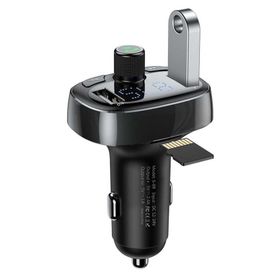 Baseus T Typed S-09 Bluetooth FM Transmitter Çift Usb Araç Şarj Aleti