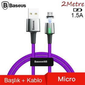 Baseus Zinc Magnetic Usb 2 m 1.5A Kablo Şarj Android Mikro Başlık