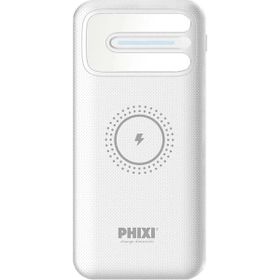Basic PW11 10.000 mAh Wireless Şarj Çift Çıkışlı LED Göstergeli Beyaz Powerbank