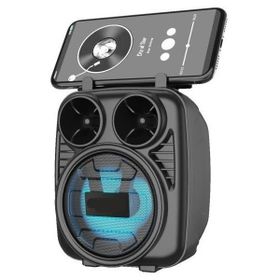 Başkent Tekno D32 Kablosuz Taşınabilir Telefon Tutacaklı Şarj Edilebilir Siyah Bluetooth Hoparlör