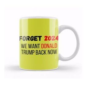 Baskı Dükkan�� Forget 2024 We Want Donald Trump Back Now Kupa