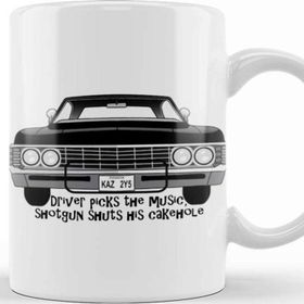 Baskı Dükkanı 01 Supernatural Driver Picks the Music Kupa