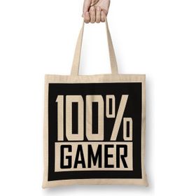Baskı Dükkanı 100% Gamer Atari Oyun Bez Çanta