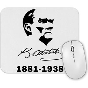 Baskı Dükkanı 19 Mayıs Atatürk Tişörtü Mouse Pad