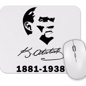 Baskı Dükkanı 19 Mayıs Atatürk Tişörtü Mouse Pad