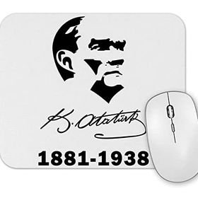Baskı Dükkanı 19 Mayıs Atatürk Tişörtü Mouse Pad