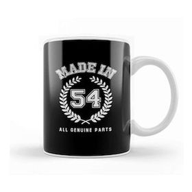 Baskı Dükkanı 1954 Made In 54 All Genuine Parts Kupa Bardak