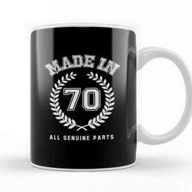 Baskı Dükkanı 1970S Made In 70 All Genuine Parts Kupa Bardak