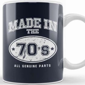 Baskı Dükkanı 1970S Made In 70S All Genuine Parts Kupa Bardak