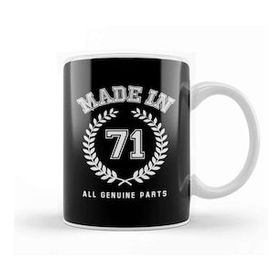 Baskı Dükkanı 1971 Made In 71 All Genuine Parts Kupa Bardak