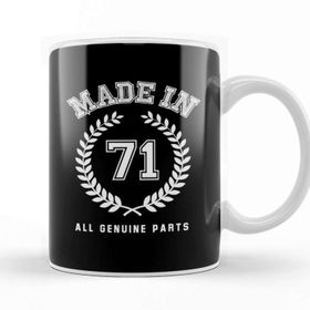 Baskı Dükkanı 1971 Made In 71 All Genuine Parts Kupa Bardak