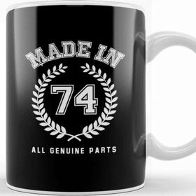 Baskı Dükkanı 1974 Made In 74 All Genuine Parts Kupa Bardak