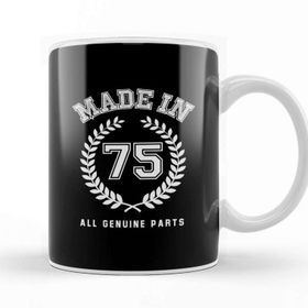 Baskı Dükkanı 1975 Made In 75 All Genuine Parts Kupa Bardak