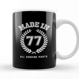 Baskı Dükkanı 1977 Made In 77 All Genuine Parts Kupa Bardak