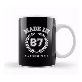 Baskı Dükkanı 1987 Made In 87 All Genuine Parts Kupa Bardak