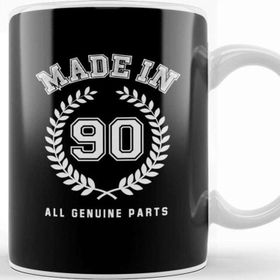 Baskı Dükkanı 1990 Made In 90 All Genuine Parts Kupa Bardak