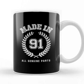 Baskı Dükkanı 1991 Made In 91 All Genuine Parts Kupa Bardak
