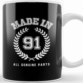 Baskı Dükkanı 1991 Made In 91 All Genuine Parts Kupa Bardak
