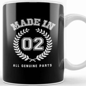 Baskı Dükkanı 2002 Made In 02 All Genuine Parts Kupa Bardak
