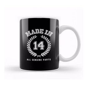 Baskı Dükkanı 2014 Made In 14 All Genuine Parts Kupa Bardak