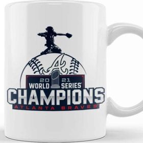 Baskı Dükkanı 2021 World Series Champions Atlanta Kupa Bardak